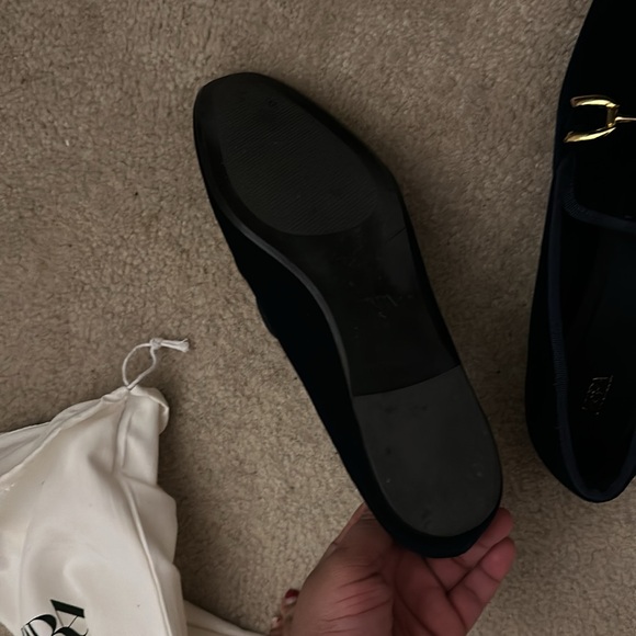 Zara blue velvet loafers, US 9 - Picture 2 of 3